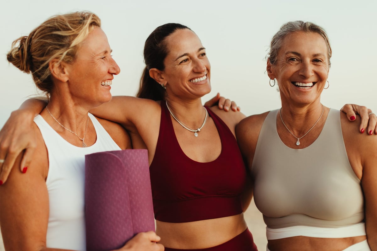 Mature woman smiling